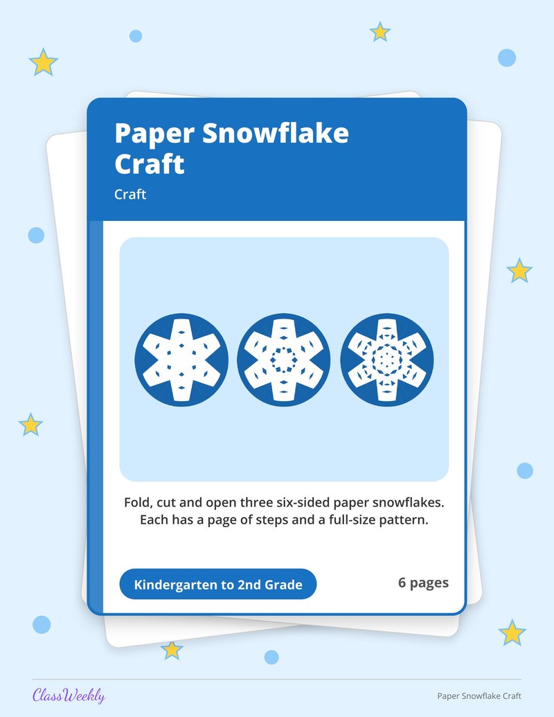 Paper Snowflake Craft - Page 1