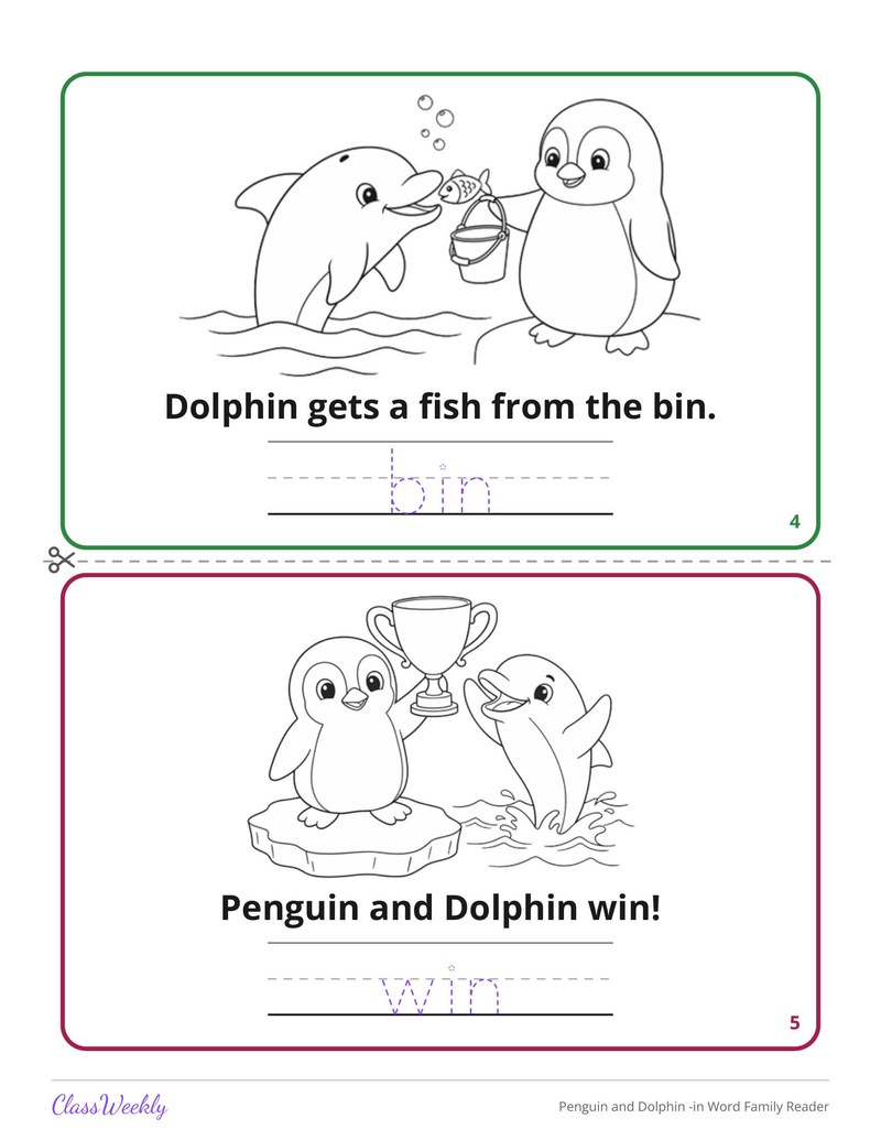 Penguin and Dolphin -in Word Family Reader - Page 4