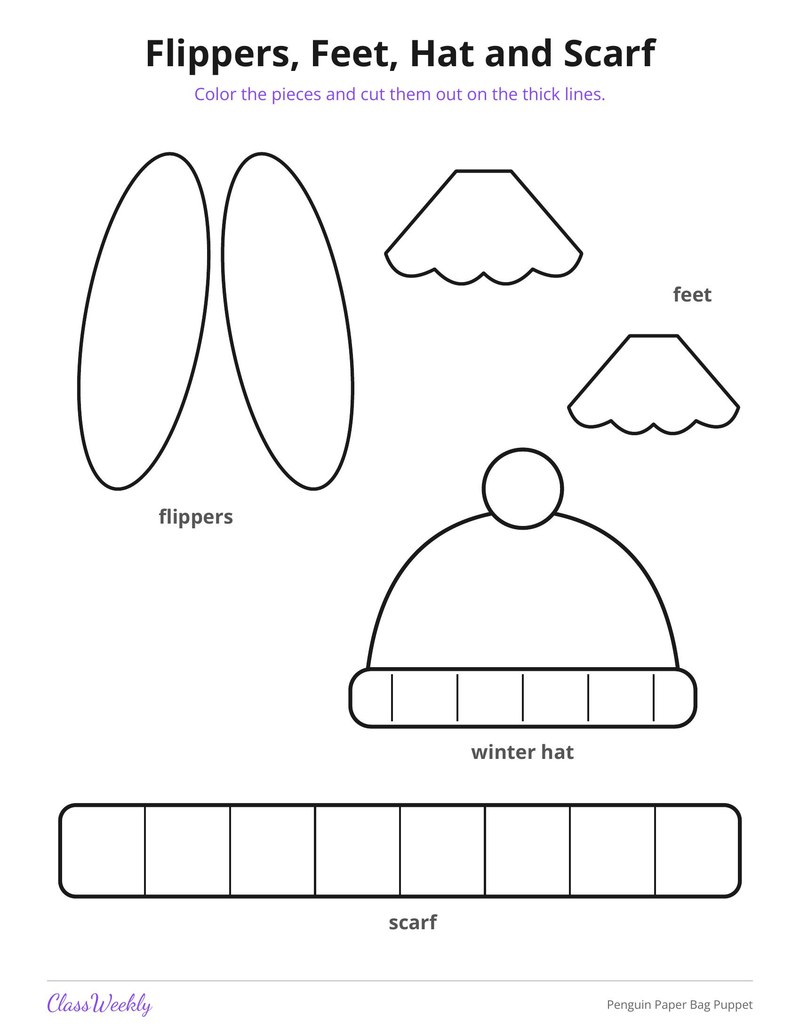 Penguin Paper Bag Puppet - Page 4