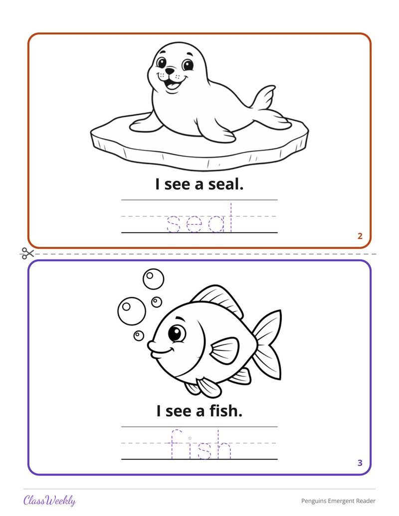 Penguins Emergent Reader - Page 3