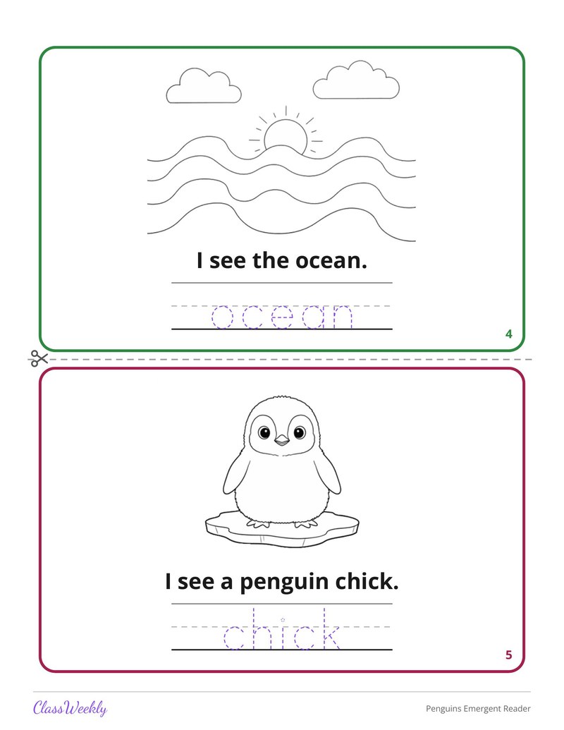 Penguins Emergent Reader - Page 4