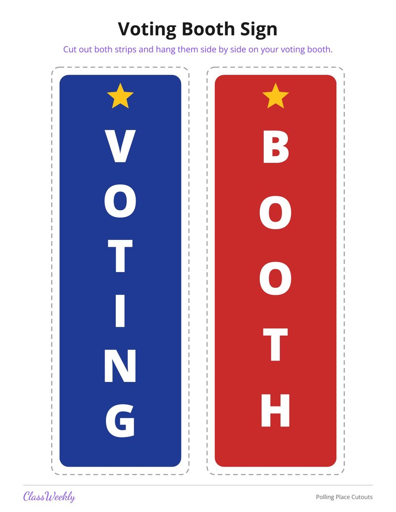 Polling Place Cutouts