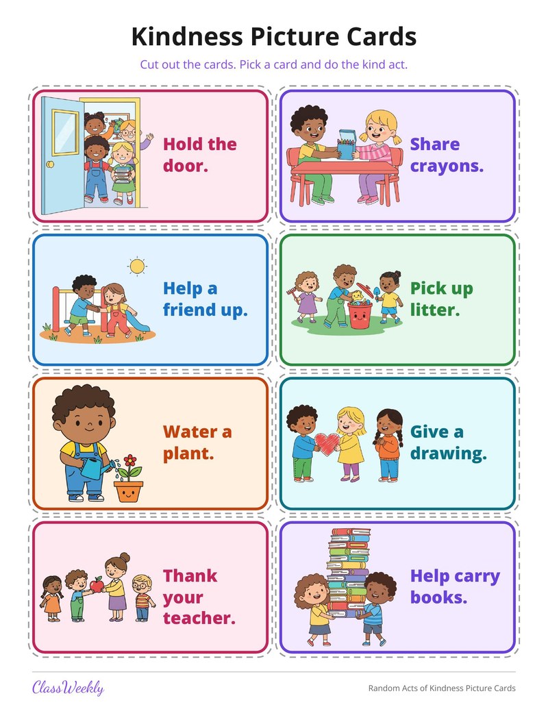 Random Acts of Kindness Picture Cards - Page 2