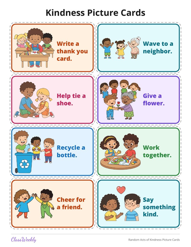 Random Acts of Kindness Picture Cards - Page 4