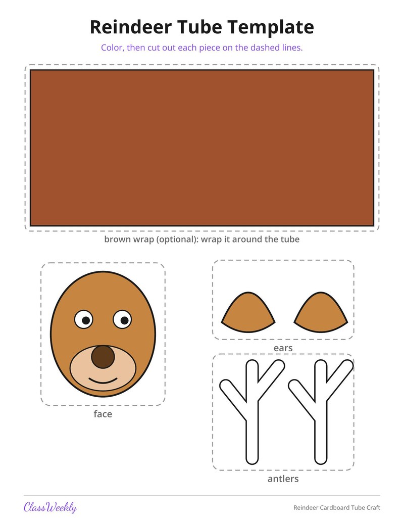 Reindeer Cardboard Tube Craft - Page 2