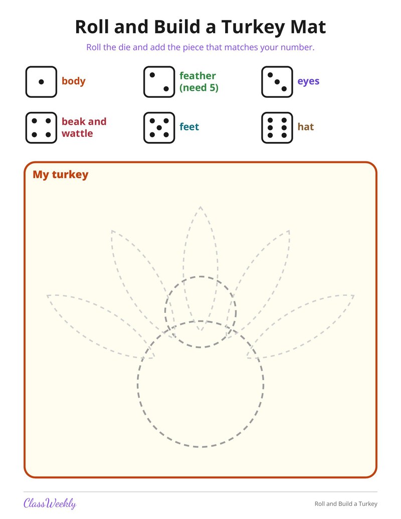 Roll and Build a Turkey - Page 3