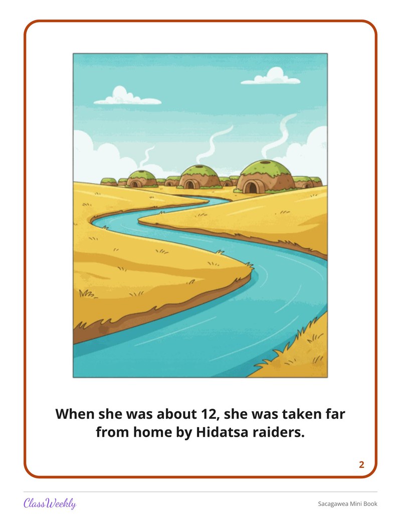 Sacagawea Mini Book - Page 3