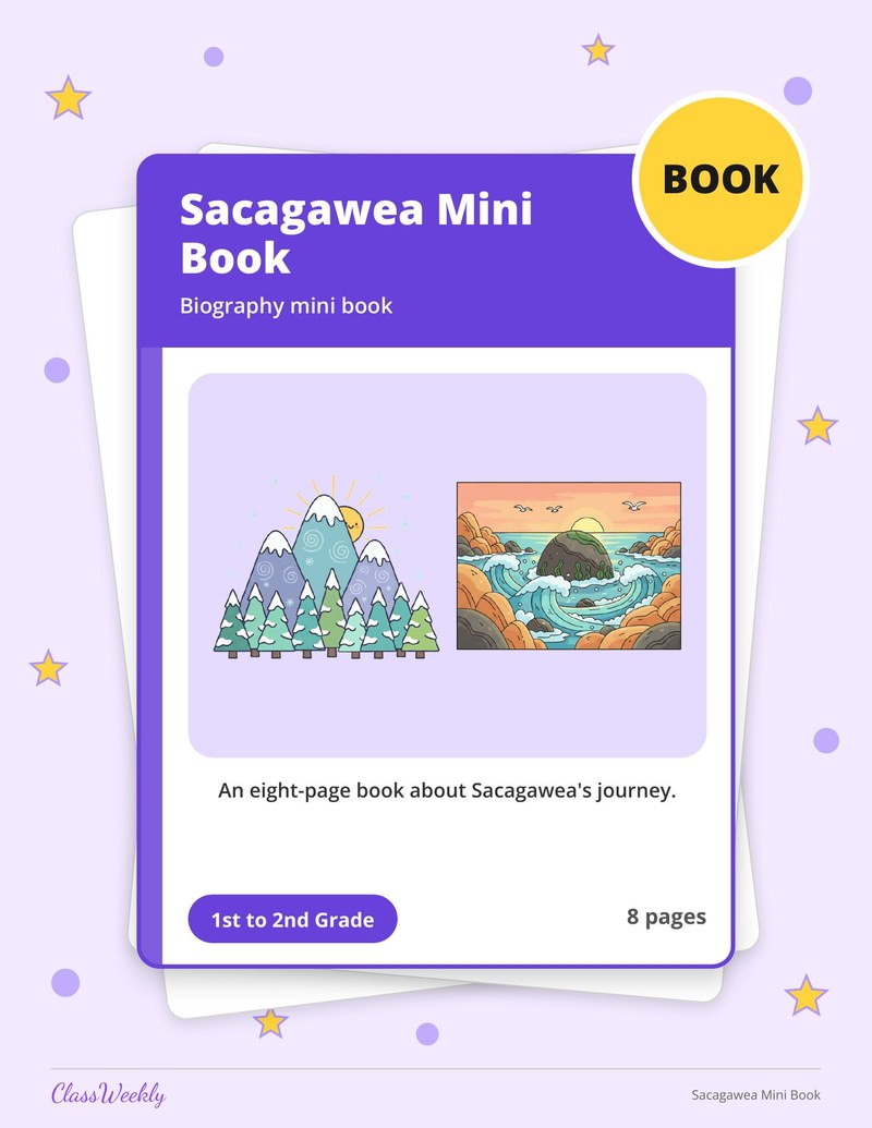 Sacagawea Mini Book - Page 1