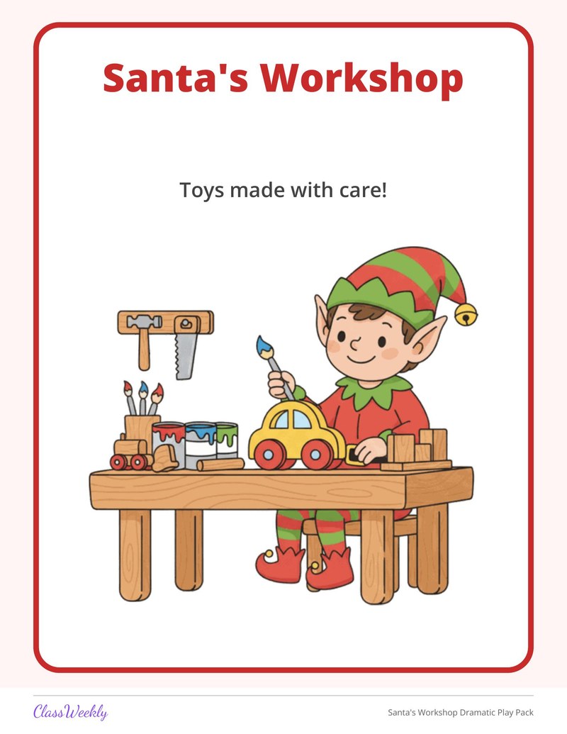 Santa's Workshop Dramatic Play Pack - Page 2