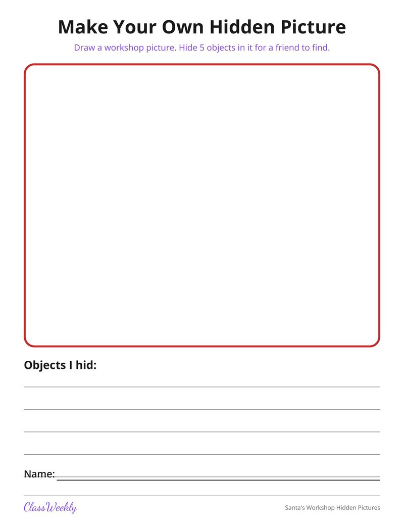 Santa's Workshop Hidden Pictures - Page 4