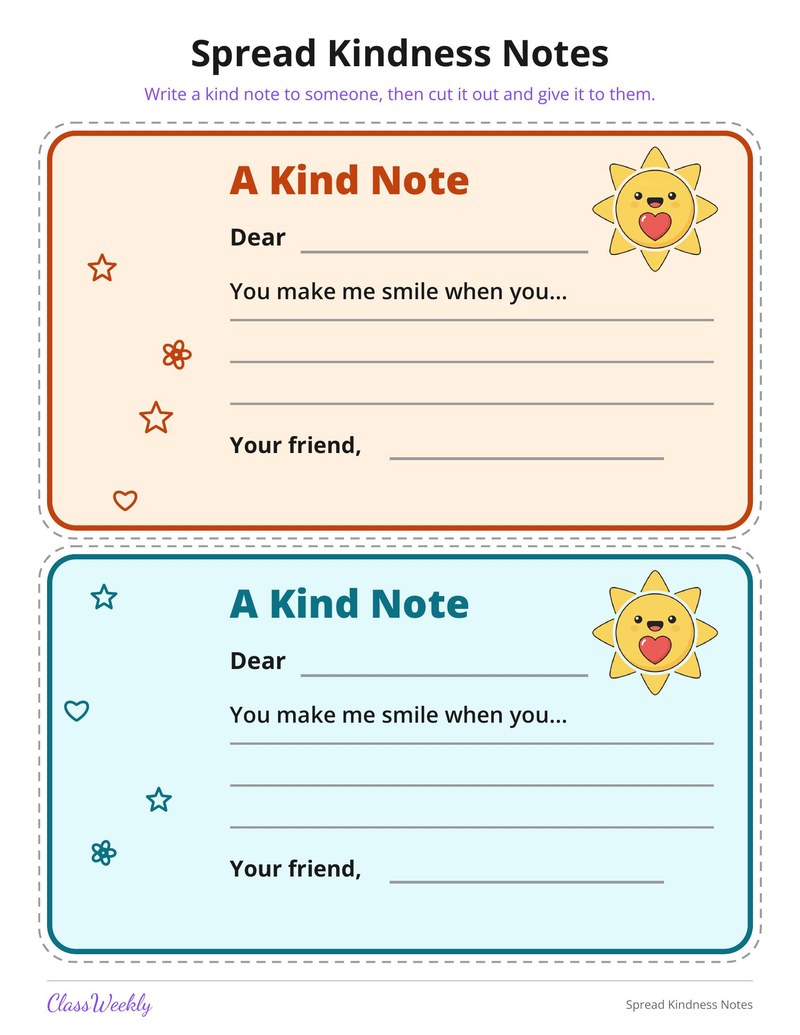 Spread Kindness Notes - Page 2