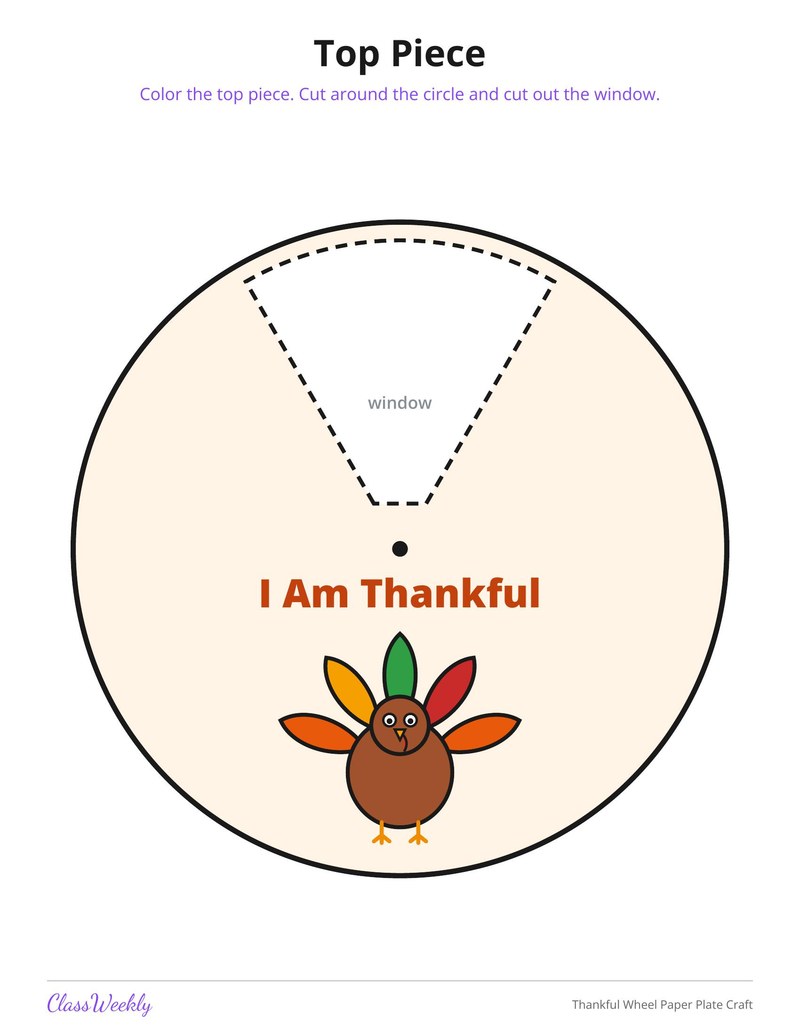Thankful Wheel Paper Plate Craft - Page 3