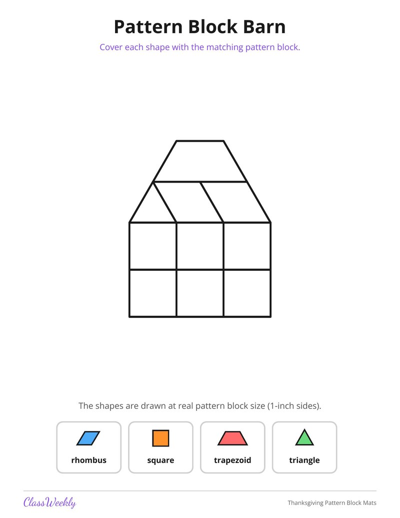 Thanksgiving Pattern Block Mats - Page 4