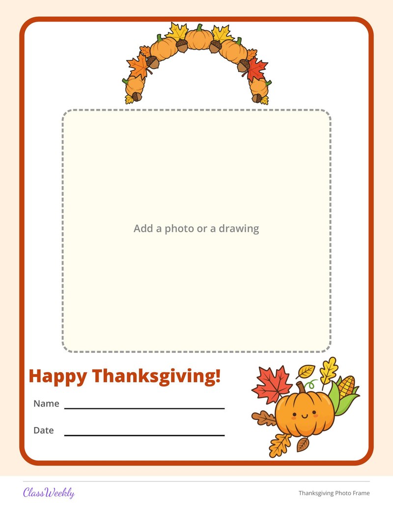 Thanksgiving Photo Frame