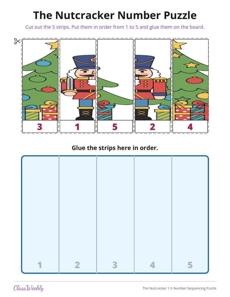 The Nutcracker 1-5 Number Sequencing Puzzle