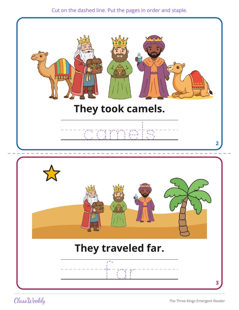 The Three Kings Emergent Reader - Page 3