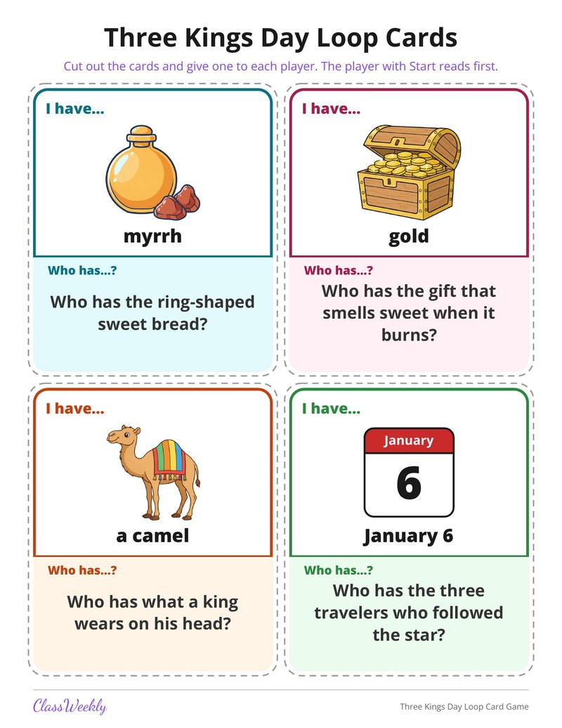 Three Kings Day Loop Card Game - Page 3