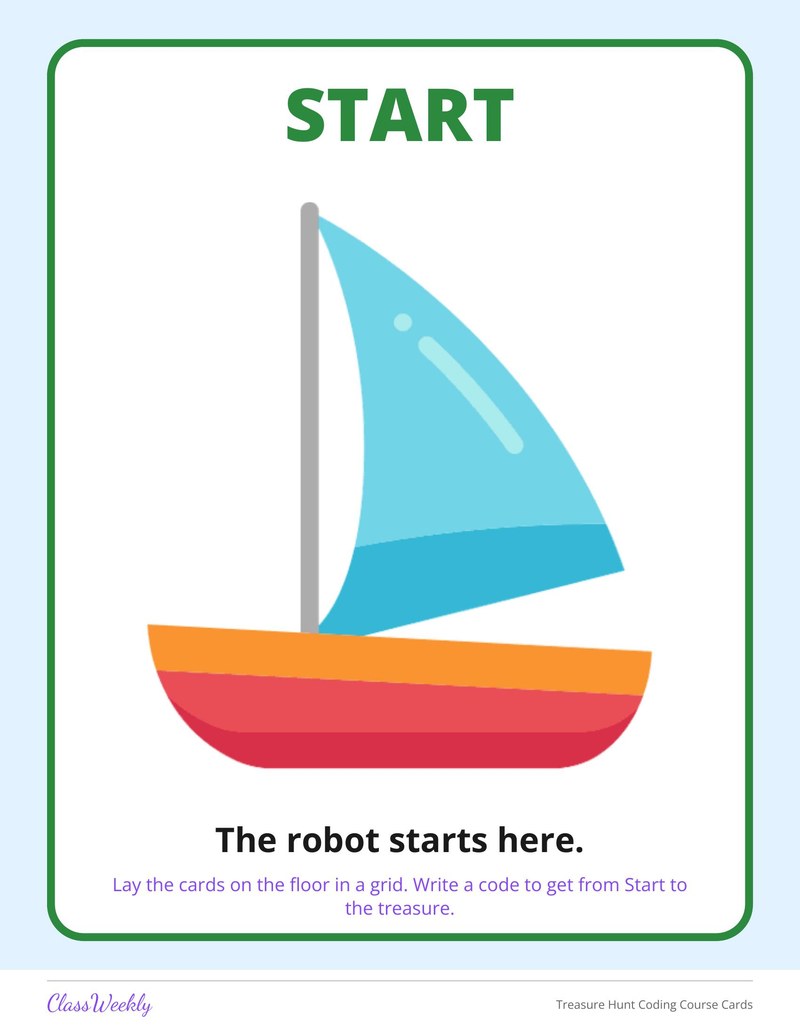 Treasure Hunt Coding Course Cards - Page 2