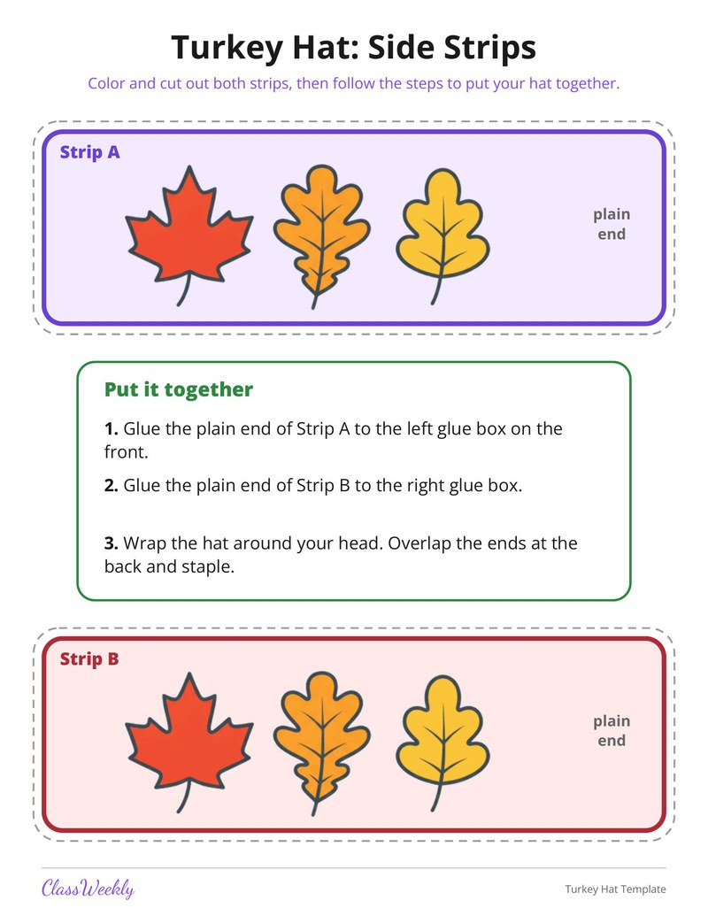 Turkey Hat Template - Page 2