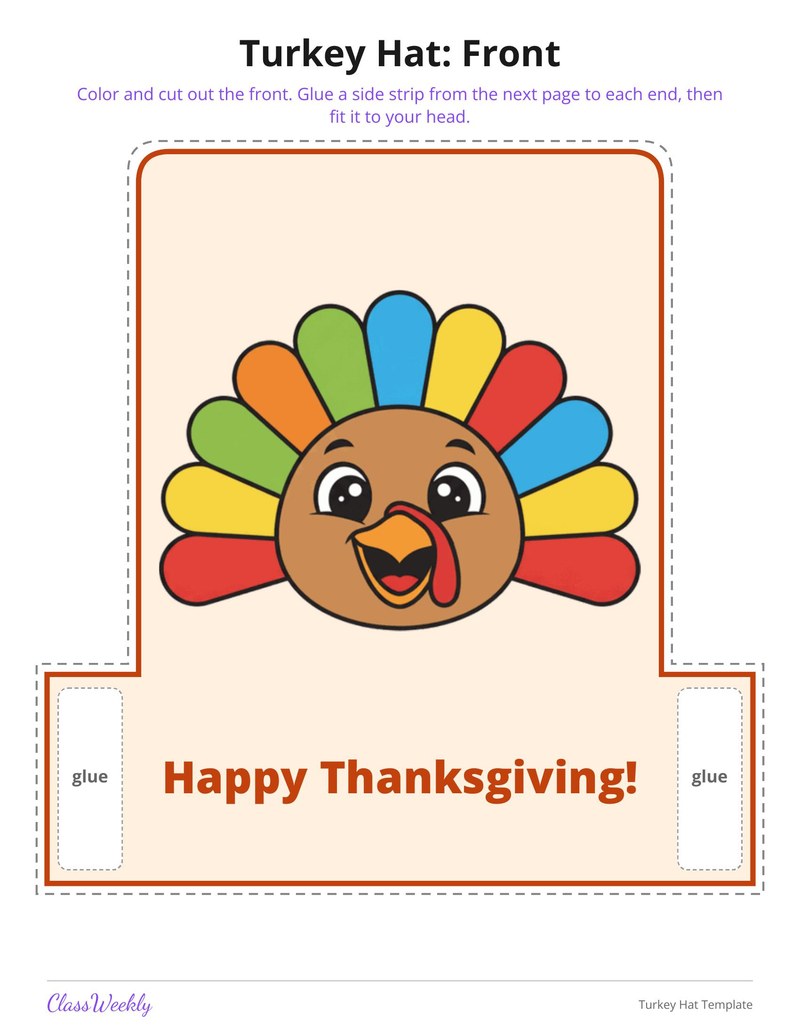 Turkey Hat Template - Page 1