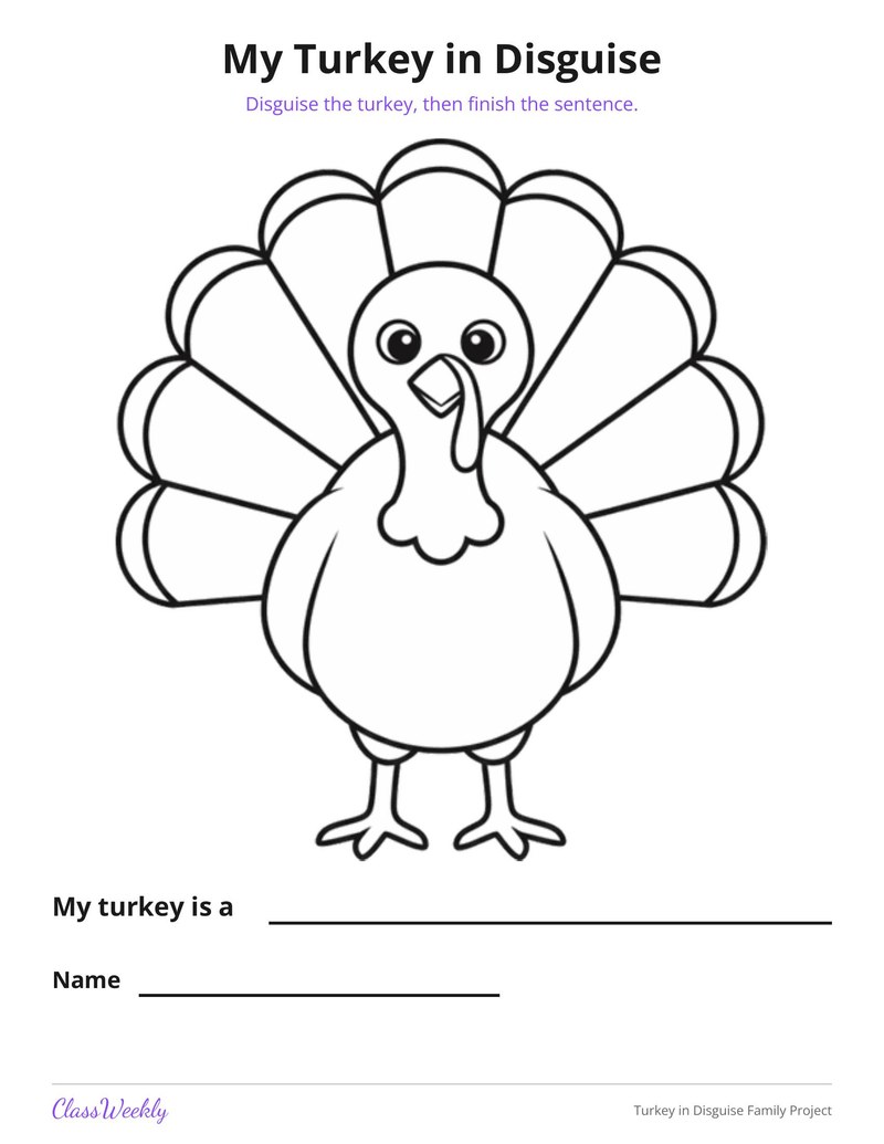 Turkey in Disguise Family Project - Page 2