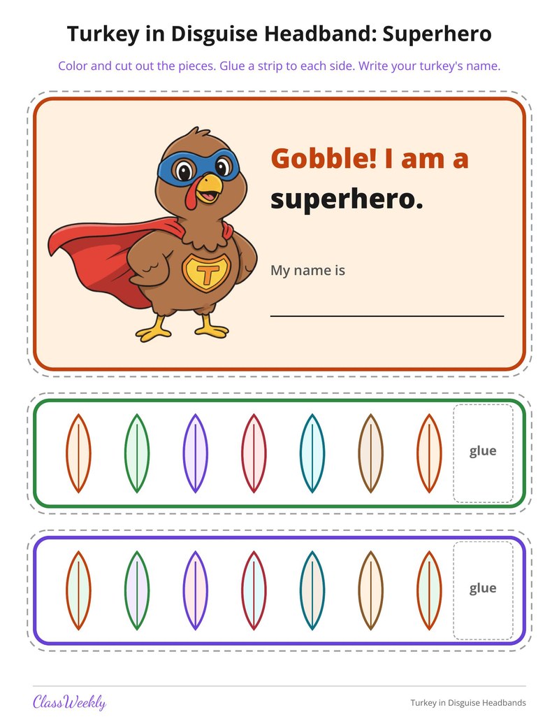 Turkey in Disguise Headbands - Page 2