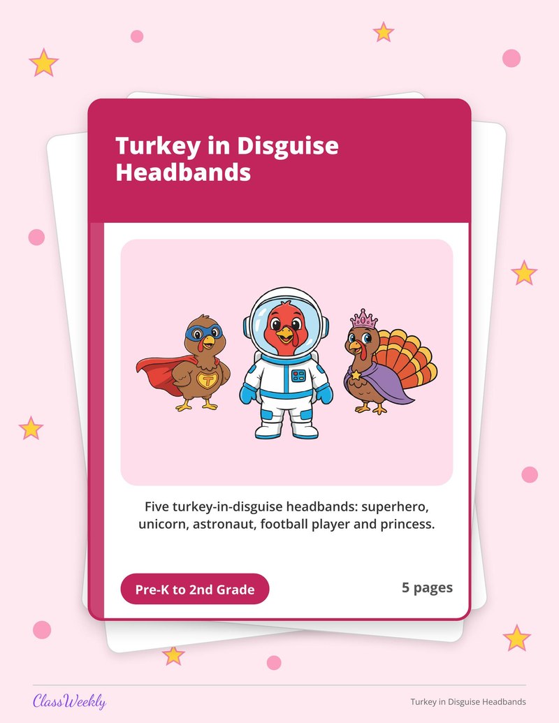 Turkey in Disguise Headbands - Page 1