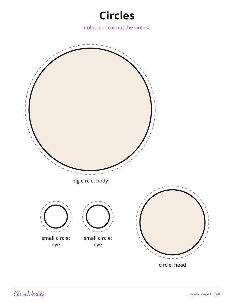 Turkey Shapes Craft - Page 3