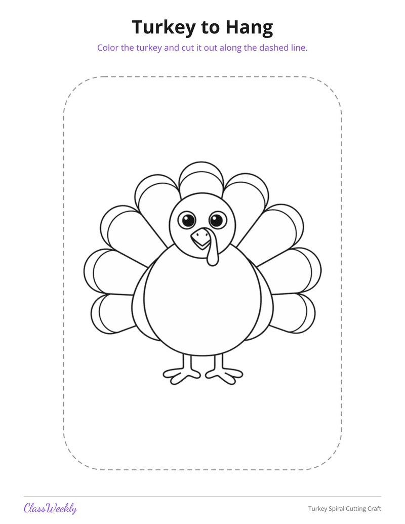 Turkey Spiral Cutting Craft - Page 4