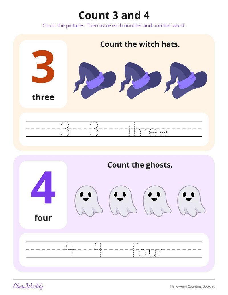Halloween Counting Booklet 1 to 10