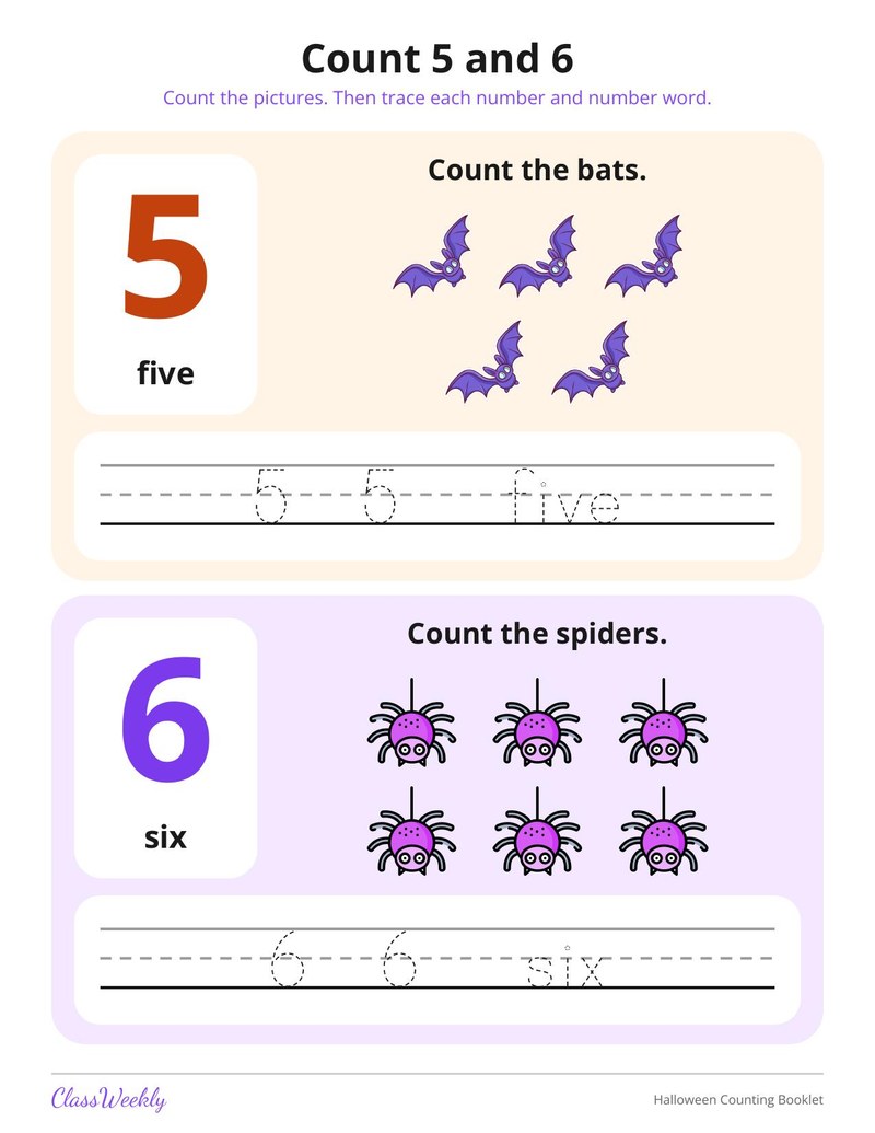 Halloween Counting Booklet 1 to 10