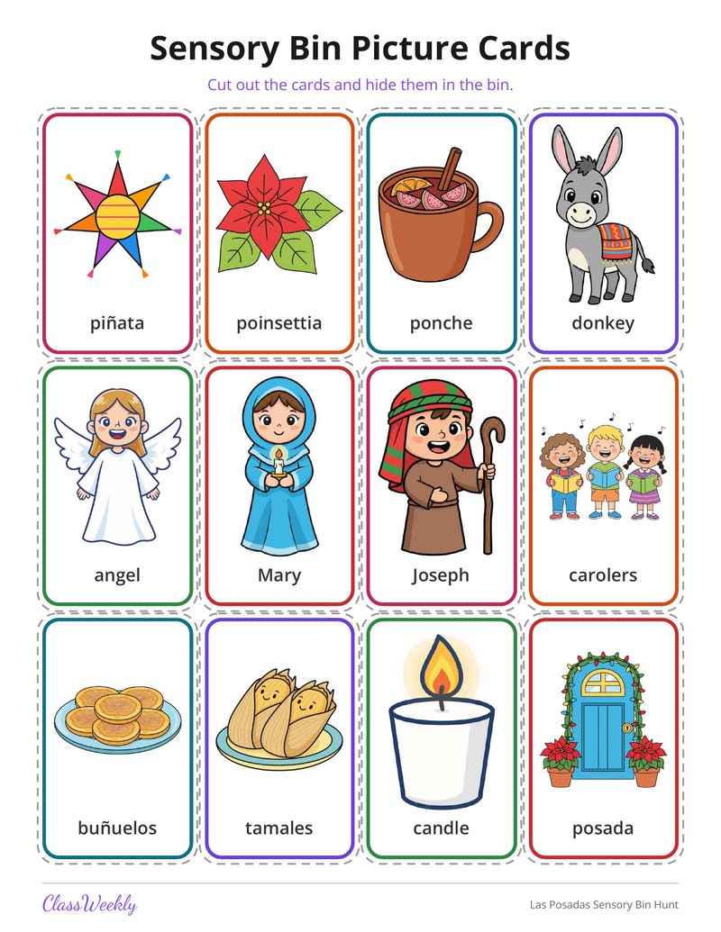 Las Posadas Sensory Bin Hunt - Page 3