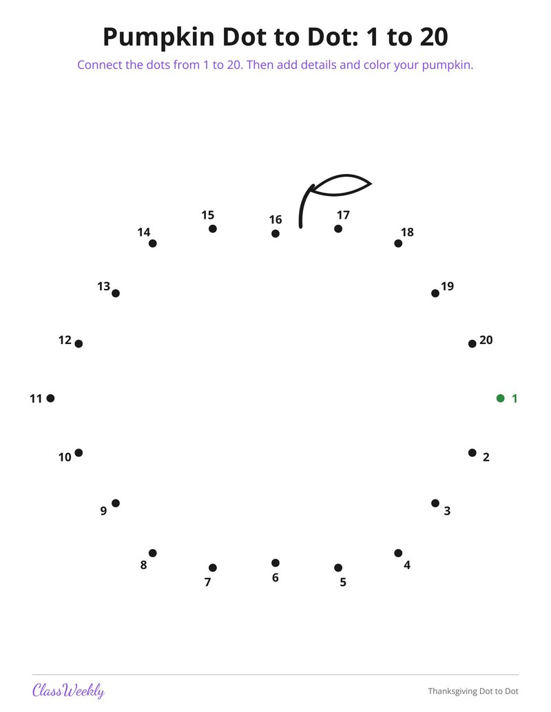 Thanksgiving Dot to Dot - Page 2