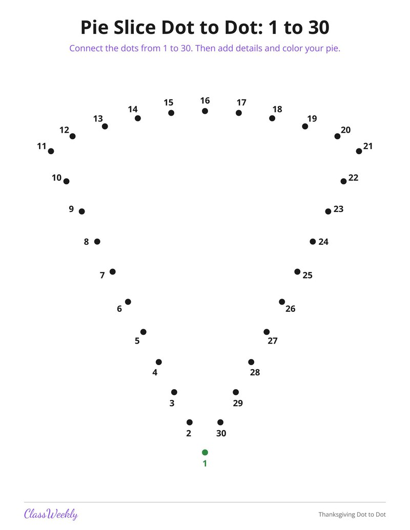 Thanksgiving Dot to Dot - Page 3