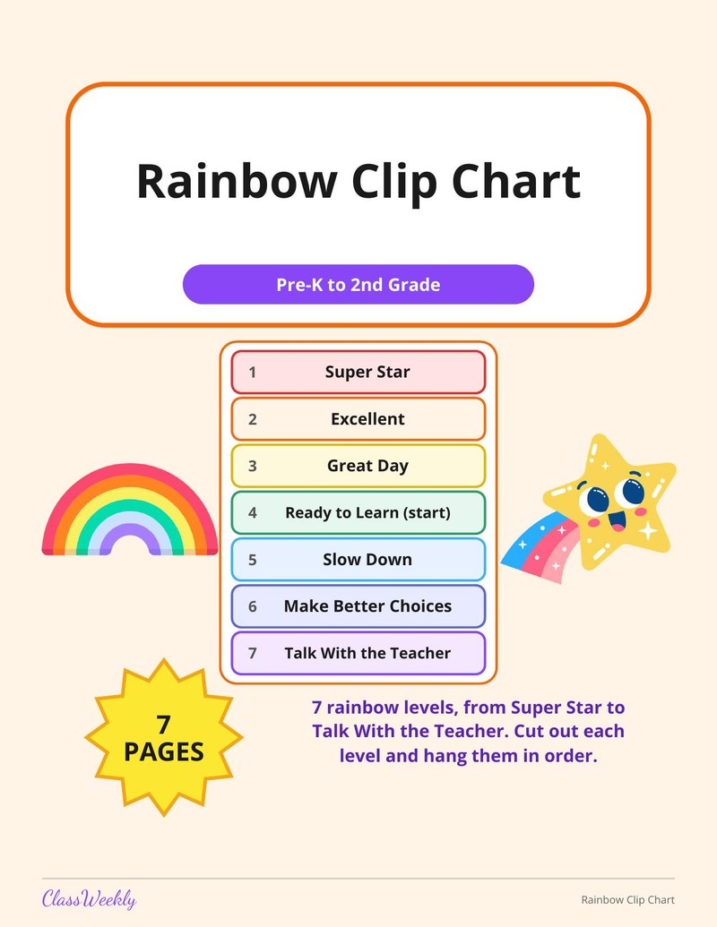 Rainbow Clip Chart - Page 1