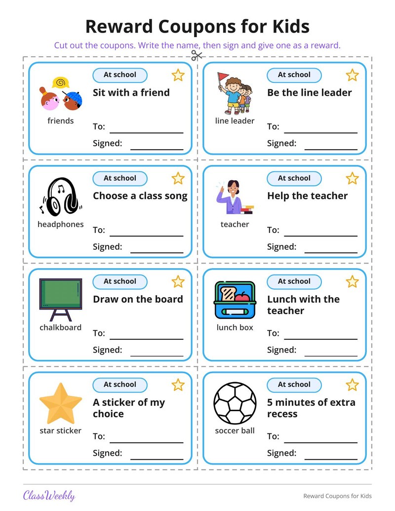Reward Coupons for Kids - Page 2