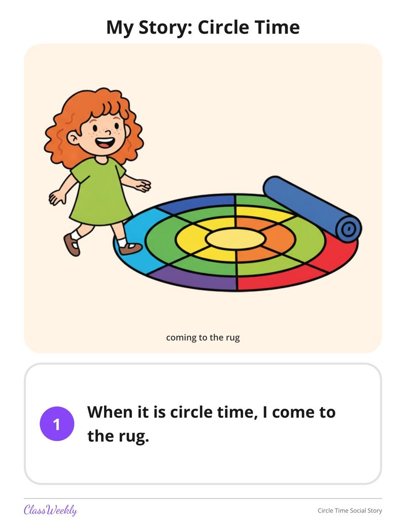 Circle Time Social Story - Page 2