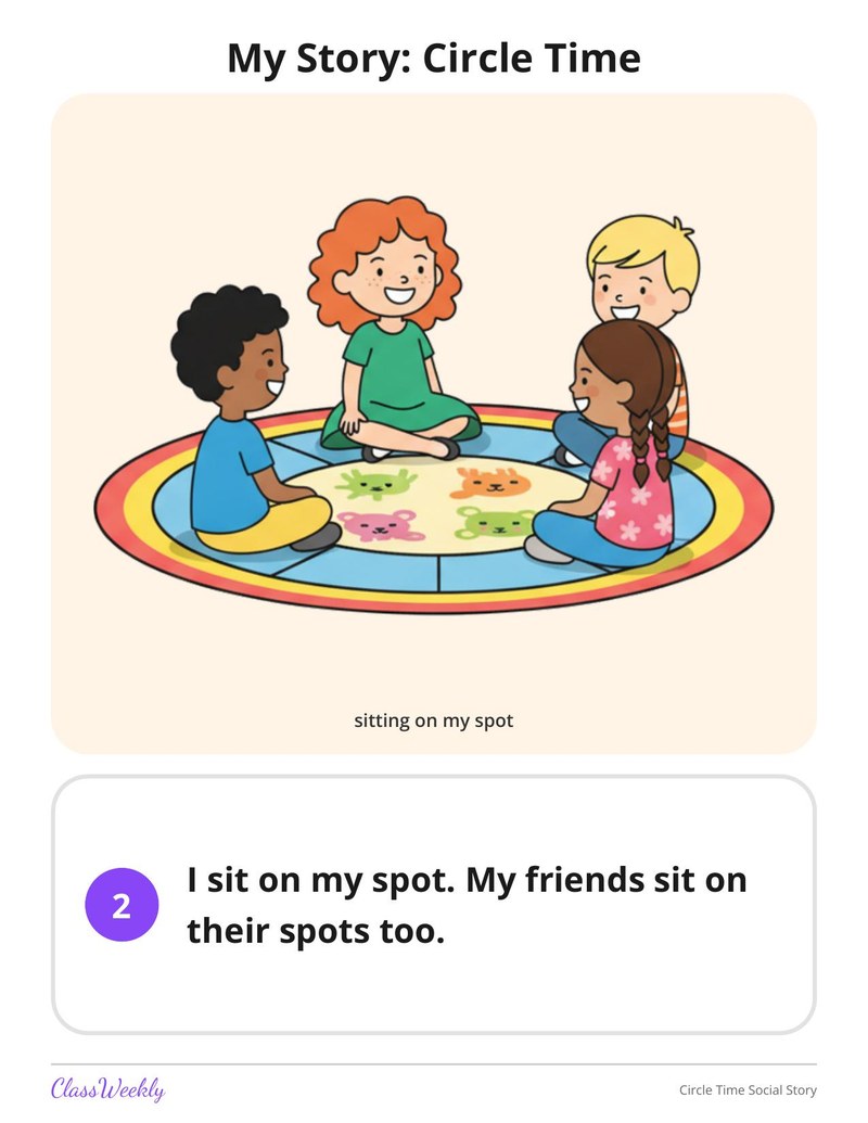 Circle Time Social Story - Page 3