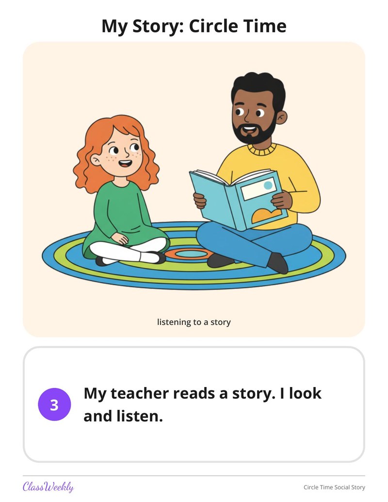 Circle Time Social Story - Page 4