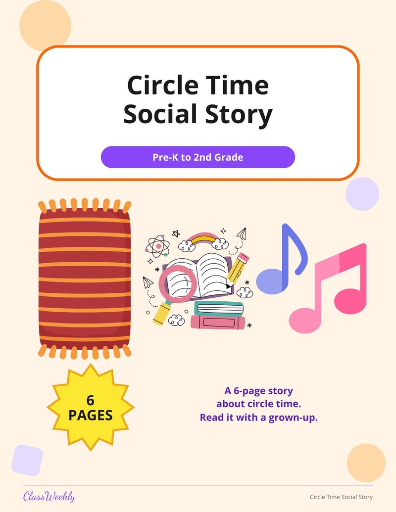 Circle Time Social Story - Page 1