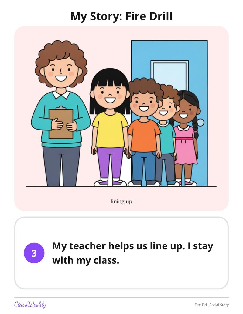 Fire Drill Social Story