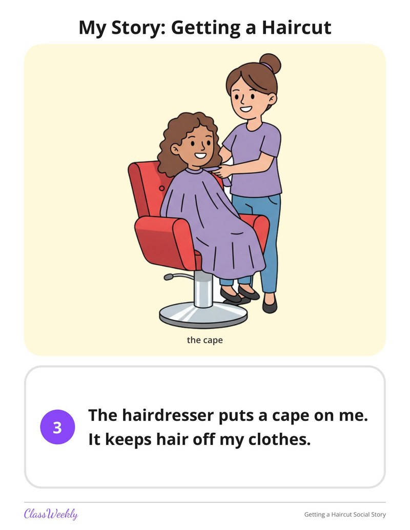 Getting a Haircut Social Story - Page 4