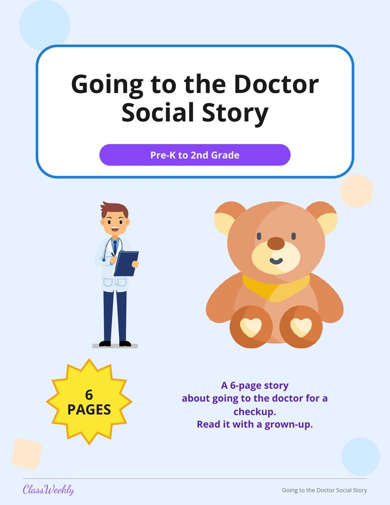 Going to the Doctor Social Story - Page 1