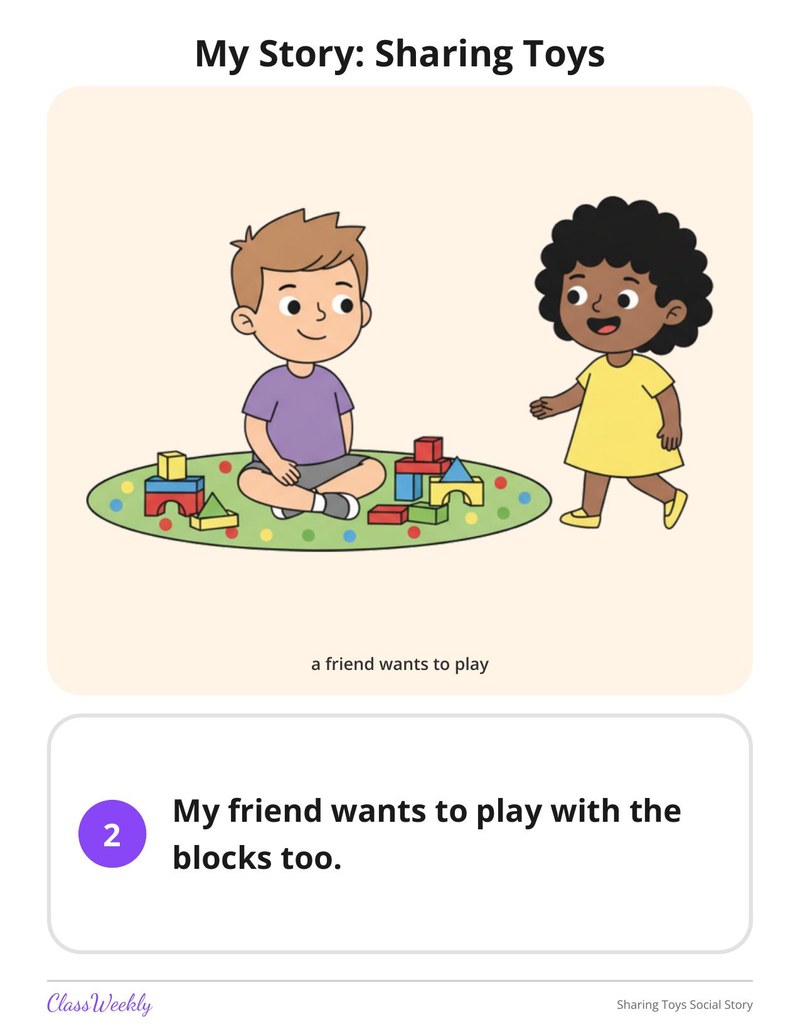 Sharing Toys Social Story - Page 3