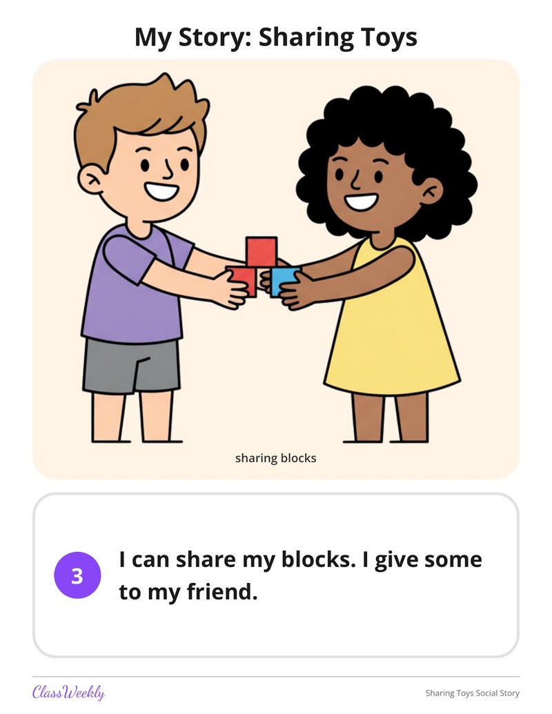 Sharing Toys Social Story - Page 4