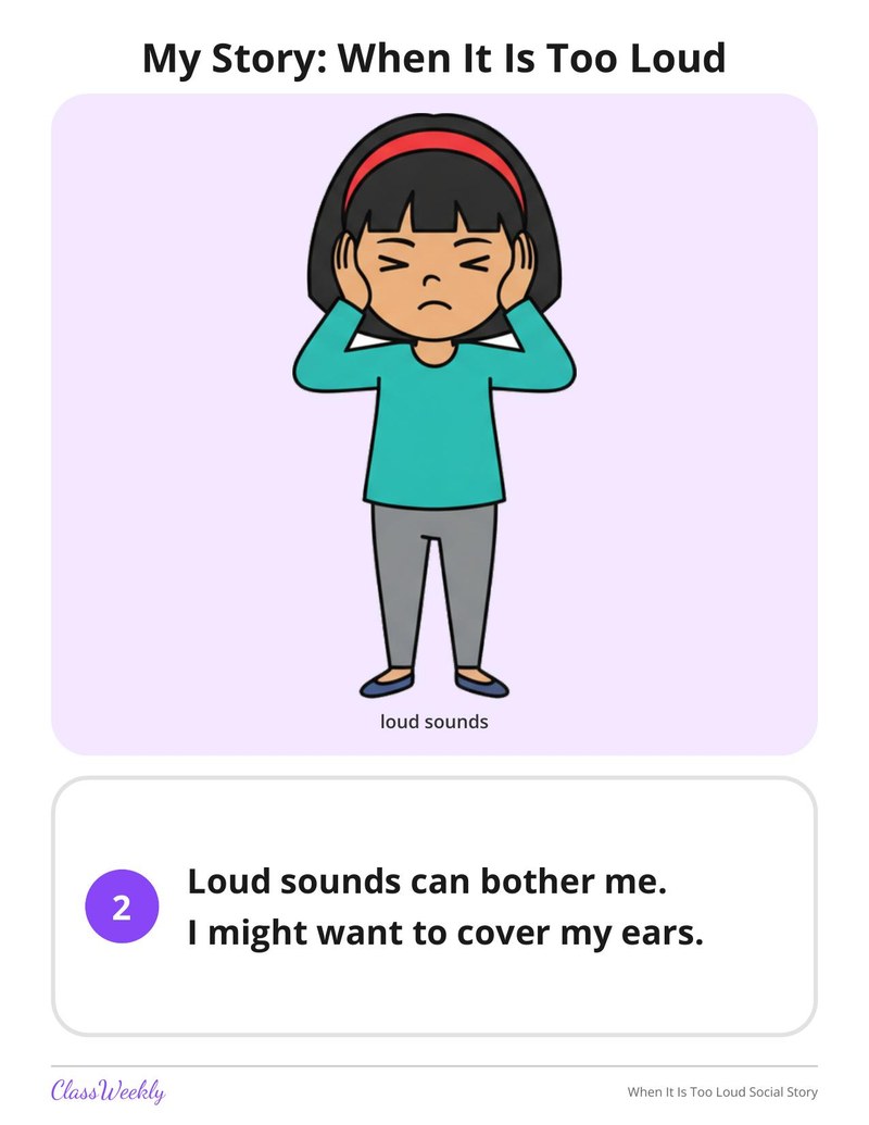 When It Is Too Loud Social Story - Page 3