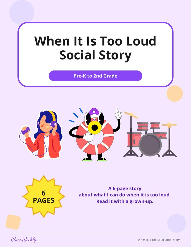 When It Is Too Loud Social Story - Page 1