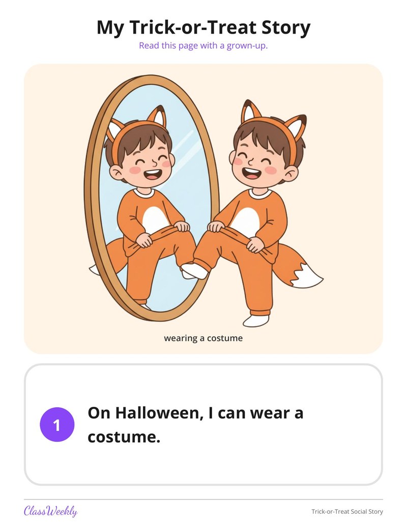 Trick-or-Treat Social Story