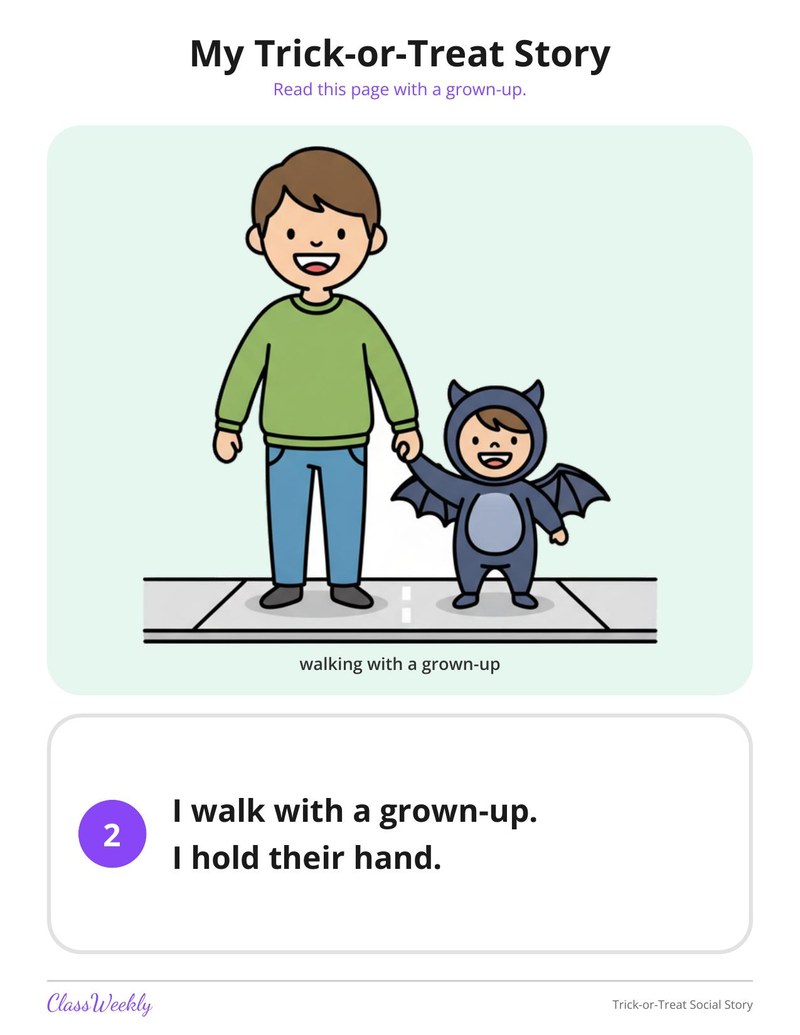 Trick-or-Treat Social Story