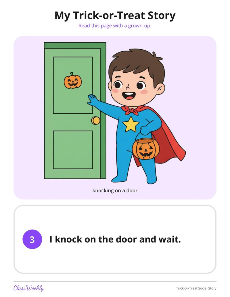 Trick-or-Treat Social Story